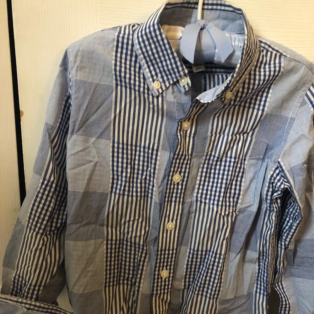 Plaid button down shirt